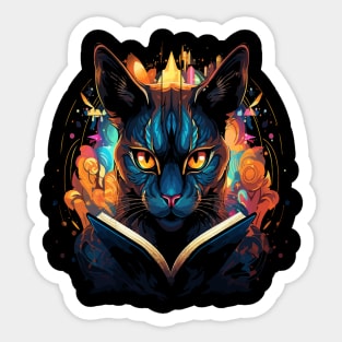 Caracal Reads Book Sticker